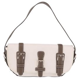 Sac à épaule Loewe Canvas Blanc