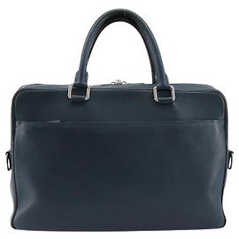 Louis Vuitton Porte-Documents Business Taiga Leather PM Blue