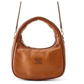 Borsa Hobo Miu Miu Wonder Marrone