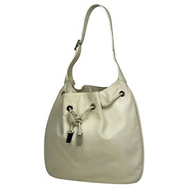Bolsa de ombro Gucci em couro branco Branco