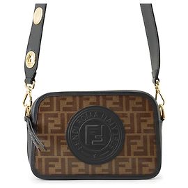 Borsa a tracolla Fendi Zucca Cam Marrone Nero