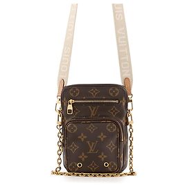 Borsa a tracolla Louis Vuitton Monogram Utility Marrone