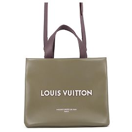 Louis Vuitton Shopper aus Rindsleder Khaki