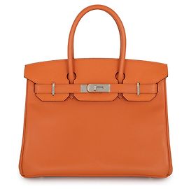 Hermès Hermes Birkin 30 en cuir Epsom Orange Orange