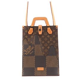 Sac à main Mini Tote Louis Vuitton Damier Ebene Giant Monogram Noir Damier ebène