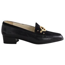 Mocassini Balmain in camoscio nero Nero