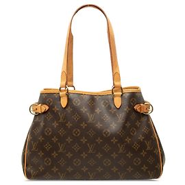 Saco Tote Horizontal Louis Vuitton Monogram Batignolles castanho Marrom