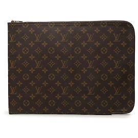 Borsa Business Portfolio Poche Documents Monogram Louis Vuitton Marrone Marrone
