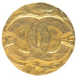 Chanel CC Medaillon Brosche vergoldet Golden