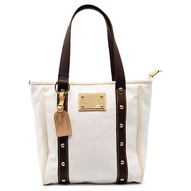 Borsa Tote Antigua Cabas MM Louis Vuitton Bianca Bianco