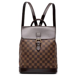 Mochila Louis Vuitton Soho Damier Ebene Castanha Marrom