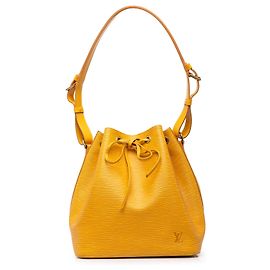 Borsa a secchiello Louis Vuitton Epi Petit Noe Gialla Giallo