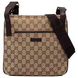 Bolsa Tiracolo Gucci GG Canvas Bege Bege