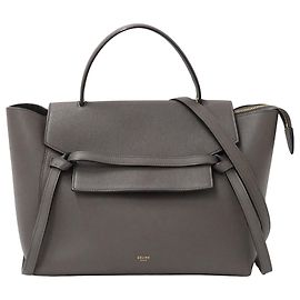 Céline Celine Handtasche aus grauem Leder Braun