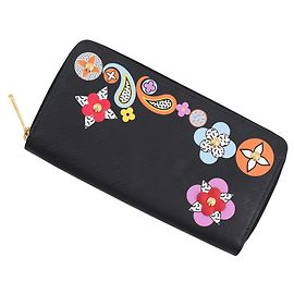 Louis Vuitton Epi Flower Zippy Wallet Black