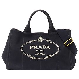 Bolsa Prada Canapa Canvas Preto
