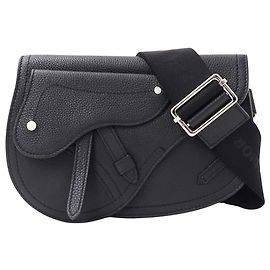 Borsa a mano Christian Dior in pelle nera Nero