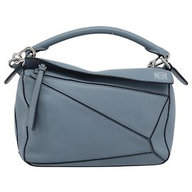 Loewe Puzzle Leather Medium Blu