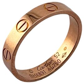 Anello Cartier Mini Love in oro rosa 18K D'oro