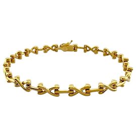 Autre Marque Bracelet Tiffany & Co. X-Link en or jaune 18K Doré