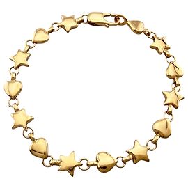 Autre Marque Bracciale Tiffany & Co. in oro giallo 18K Star Heart D'oro