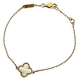 Bracelet charmes Van Cleef & Arpels en or jaune 18K Doré
