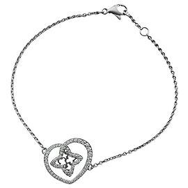 Pulseira com Pingentes Louis Vuitton Coeur Dourado