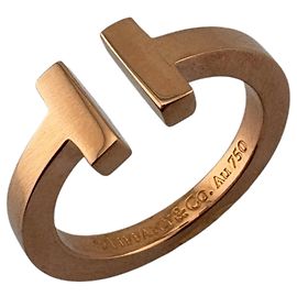 Autre Marque Anello Tiffany & Co. T Square in oro rosa 18K D'oro