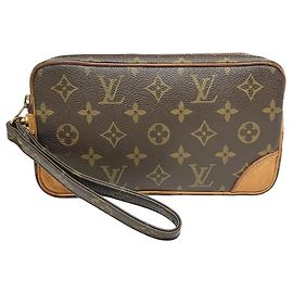 Bolso de Mano Louis Vuitton Marly Dragonne PM Castaño