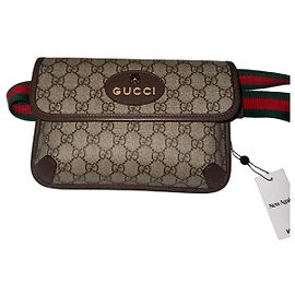 Gucci GG Supreme Monogram Gürteltasche Braun Monogramm