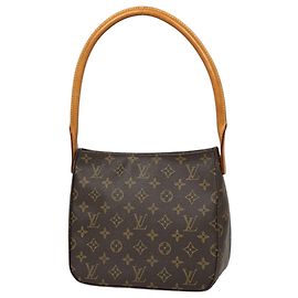 Sac à épaule Louis Vuitton Looping MM Marron