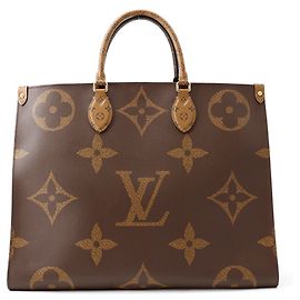 Sac cabas Louis Vuitton Monogram Reverse Giant OnTheGo GM Rouge