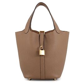 Hermès Borsa Hermes Picotin Lock PM Grigio