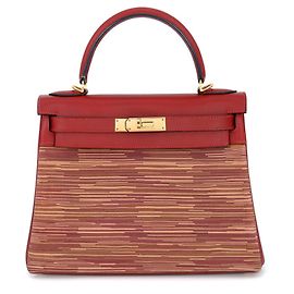Hermès Hermes Kelly 28 Handbag Red Multiple colors