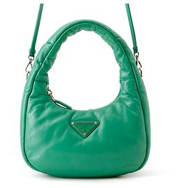 Prada Nappa Leather Handbag Green