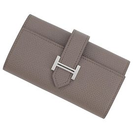 Hermès Hermes Bearn 4-Ring Keycase in Etain Grey