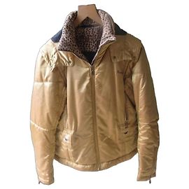Autre Marque Casaco de esqui acolchoado dourado Sportalm mulher Dourado Estampa de leopardo