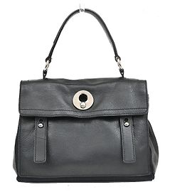 Autre Marque Saint Laurent Muse Two Leather Medium Preto