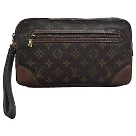 Pochette Louis Vuitton Monogram Canvas Marron