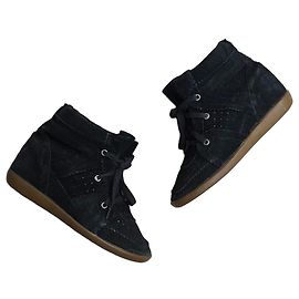 Isabel Marant Bobby Sneakers Alte Nero Nero