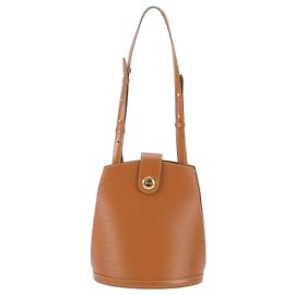 Borsa a tracolla Louis Vuitton Epi Cluny in pelle D'oro