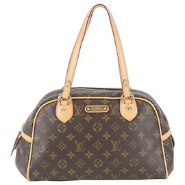 Saco Tote Louis Vuitton Monogram Montorgueil PM Marrom