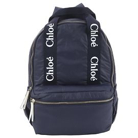 Chloé Navy Blue Backpack and Shoulder Bag Navy blue