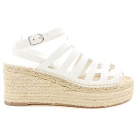Hermès Hermes Kataria Leather Sandals White