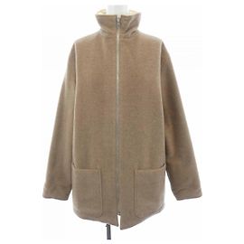 Hermès CHEVAL Twillene Mantel aus Seide, Kaschmir und Polyester Blau Beige