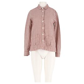 Chemise Chloé Stora à rayures rouges et blanches en coton Rouge