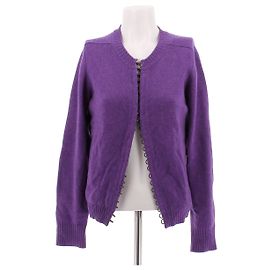 Cardigã Balmain de cashmere roxo Roxo