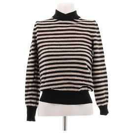 Max Mara Gestreifter Pullover in Beige und Schwarz Beige