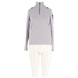 Fusalp x Crosby Studios Grey Long Sleeve Polo Shirt Grey