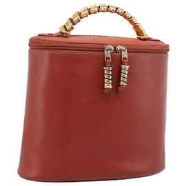 LOEWE Bolsa Tote Velazquez Couro Laranja Dourado Outro